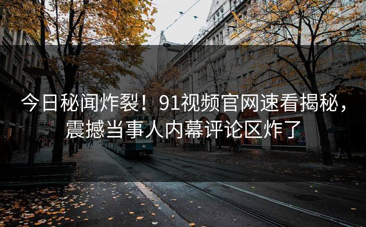 今日秘闻炸裂！91视频官网速看揭秘，震撼当事人内幕评论区炸了